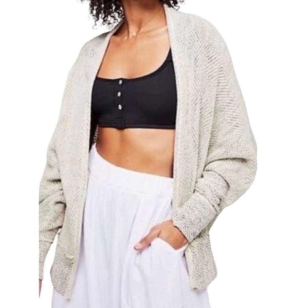 Free People We The Free Motions Dolman Open Cardigan in Neutral